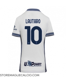 Inter Milan Lautaro Martinez #10 Maglia Gara Trasferta Repliche 2024-25 Donna